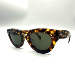 CELINE Acetate Sunglasses CL41030/S E881E 48-23-150 Tortoise Made In Italy